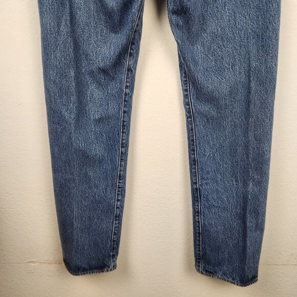 Levi's 501 Snap Button Straight Leg Jeans Size 34x32 Blue - Picture 6 of 8